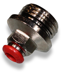 Straight screwed coupling brass 6mm pluggable 1/2"OT